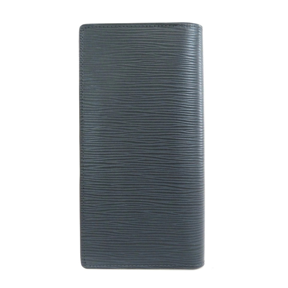 Louis Vuitton Wallet Epi Portefeuille Leather Long Stripe Brazza Black